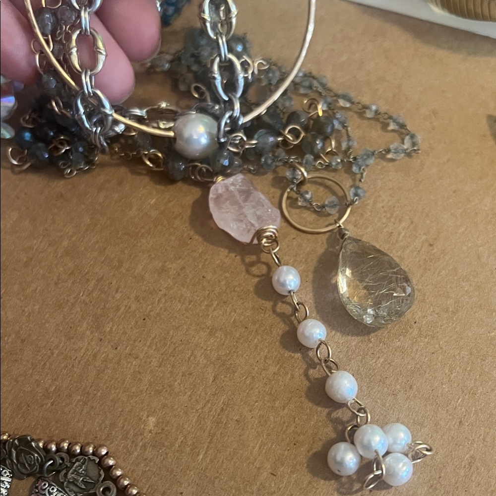 Artisan pieces with natural gemstones & pearls
